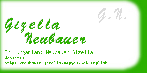 gizella neubauer business card
